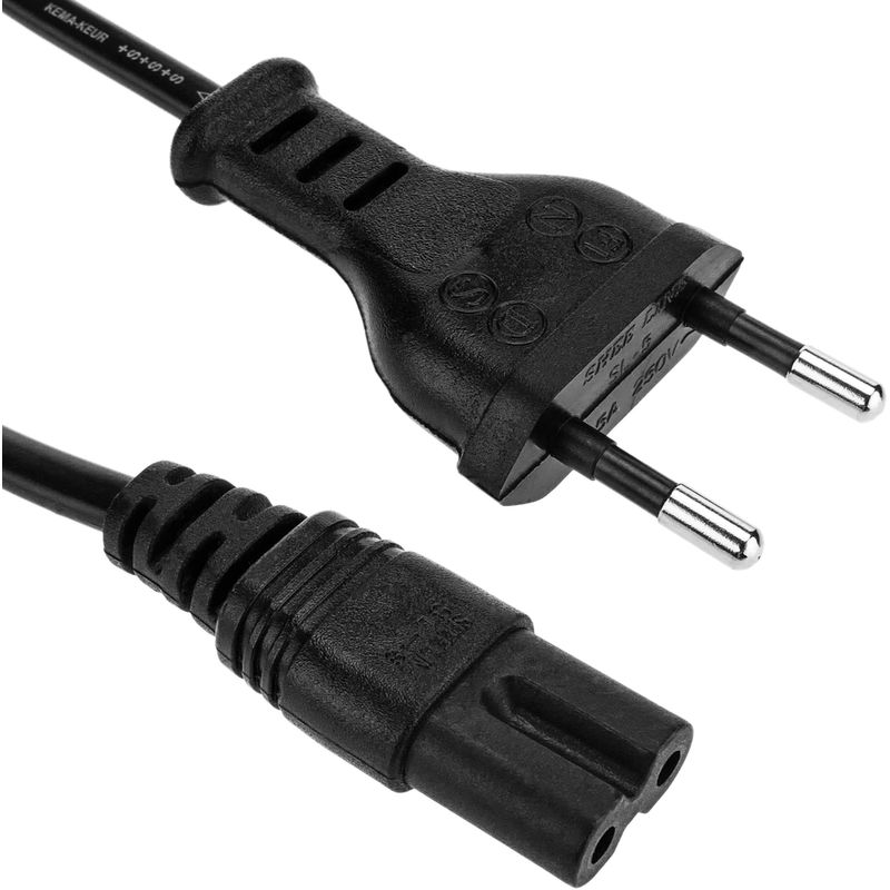 Cable Alimentación IEC-60320 0.2m (C7 / Bipolar-M) - Bematik