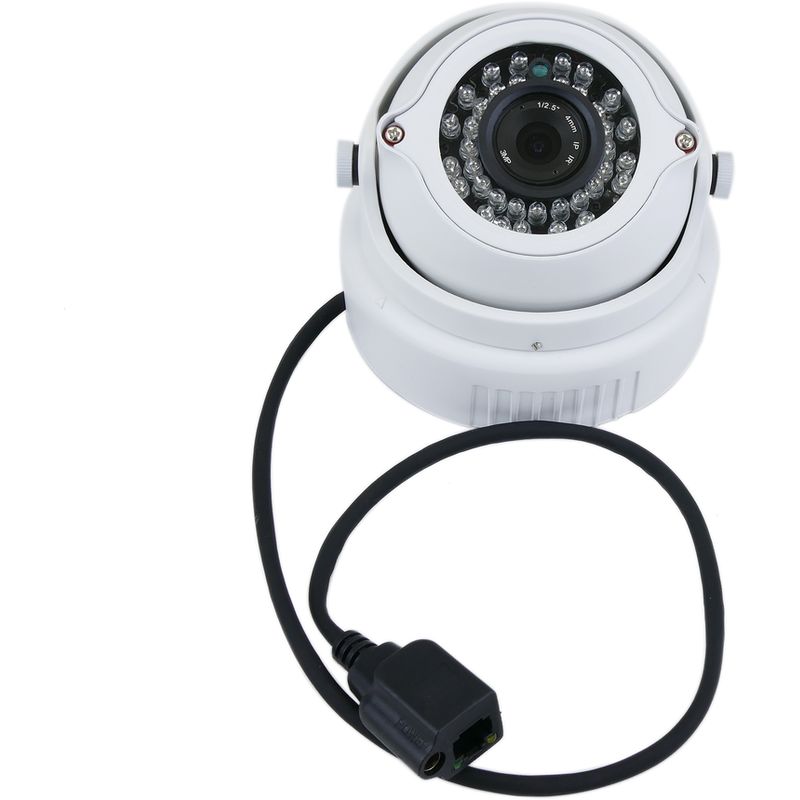 BeMatik - Cámara CMOS NVR H.264 IP 1Mpixel domo 123x87mm Network Video Recorder CCTV con PoE