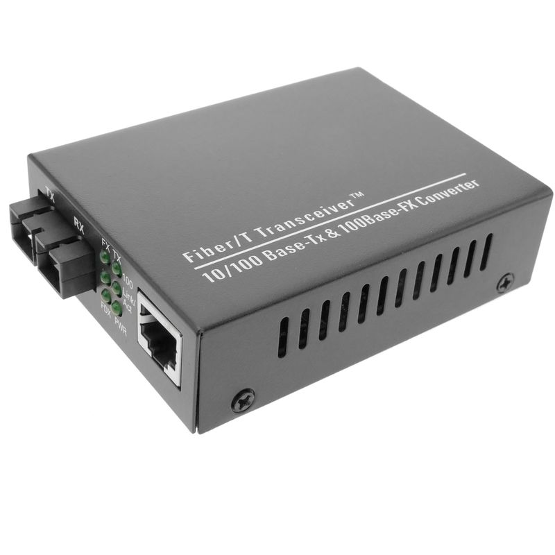 Bematik - Conversor de fibra óptica 100 Mbps monomodo de SC a RJ45 a 60Km