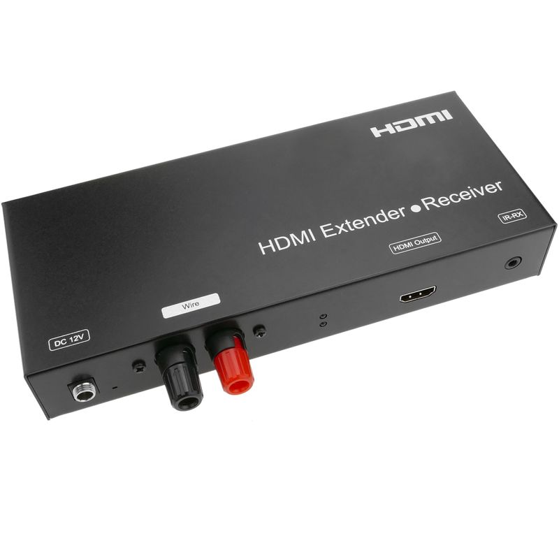 BeMatik - Extensor HDMI Prolongador FullHD 1080p a través de cable 2 hilos a 3800m. Módulo Receptor