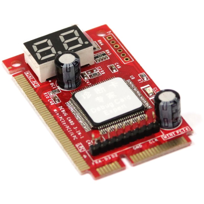 Bematik - Tarjeta de diagnóstico miniPCIe LPC miniPCI con visor 2 dígitos