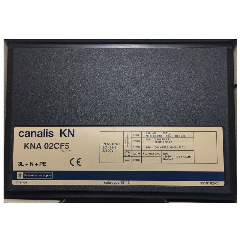 Télémécanique - conector de toma de fase Telemecanique KNAO2CF5 + N + PE 20 / 25A - Canalis