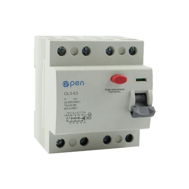 Diferencial 4 polos OL3 25A 300mA - O.Electric - GENERICO-OP