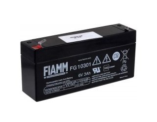Batería Plomo AGM FG10301 6V 3Ah - Fiamm