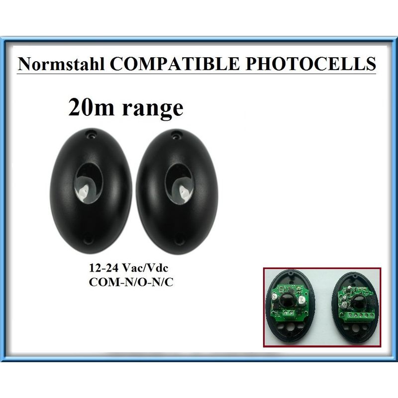 Fotocélulas infrarrojas universales compatibles con Normstahl, 12-24V, N.C-COM-N.O. rango de operación 20m !!! - STUFFBOX
