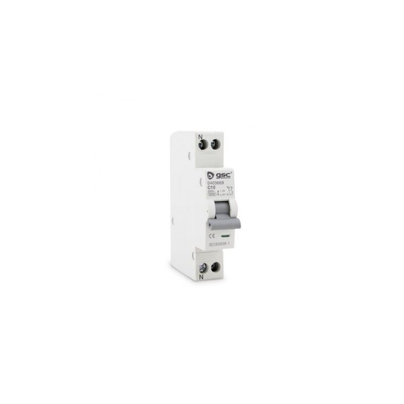 Interruptor automático estrecho DPN 1P+N 10A GSC 0403669