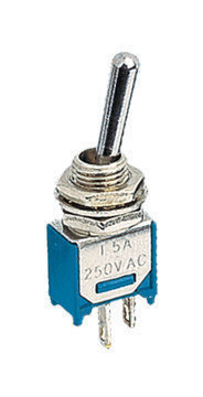 Interruptor Conmutador bipolar miniatura a palanca. 3 Terminales sellados con epoxy Electro DH 11.442.I/C 8430552094691