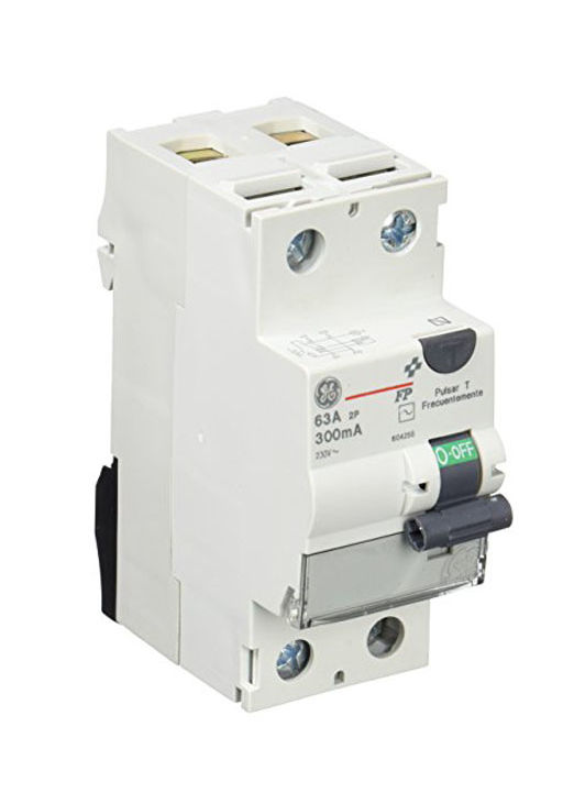 Interruptor diferencial 2P 63A 300mA Clase AC General Electric 604255 EAN 5413656042556
