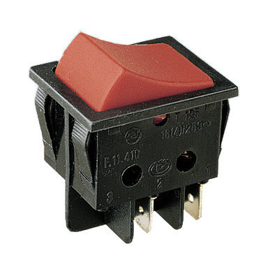 Interruptor Electro DH 11.405.P/N bipolar pulsadors 16A/250V Faston Color Negro 8430552016723