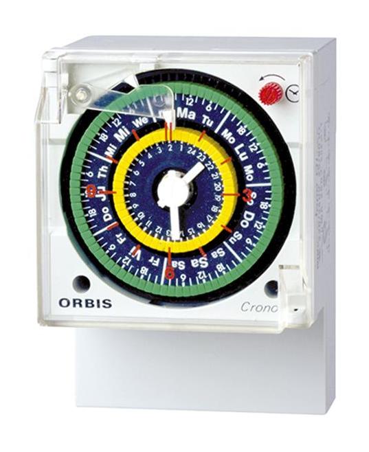 Interruptor Horario Analógico Crono QRD 230V - ORBIS