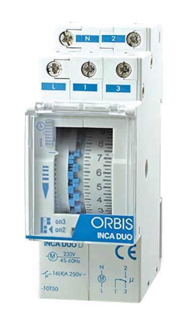 Interruptor Horario Modular INCA DUO QRS - ORBIS