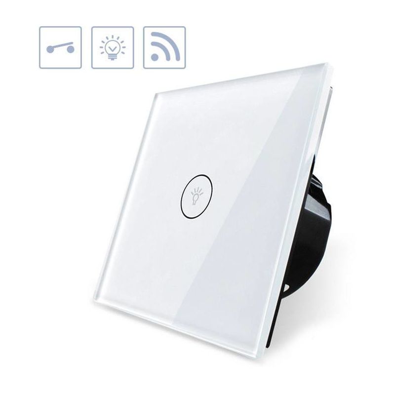 Interruptor táctil WiFI-Voz, blanco - LEDBOX