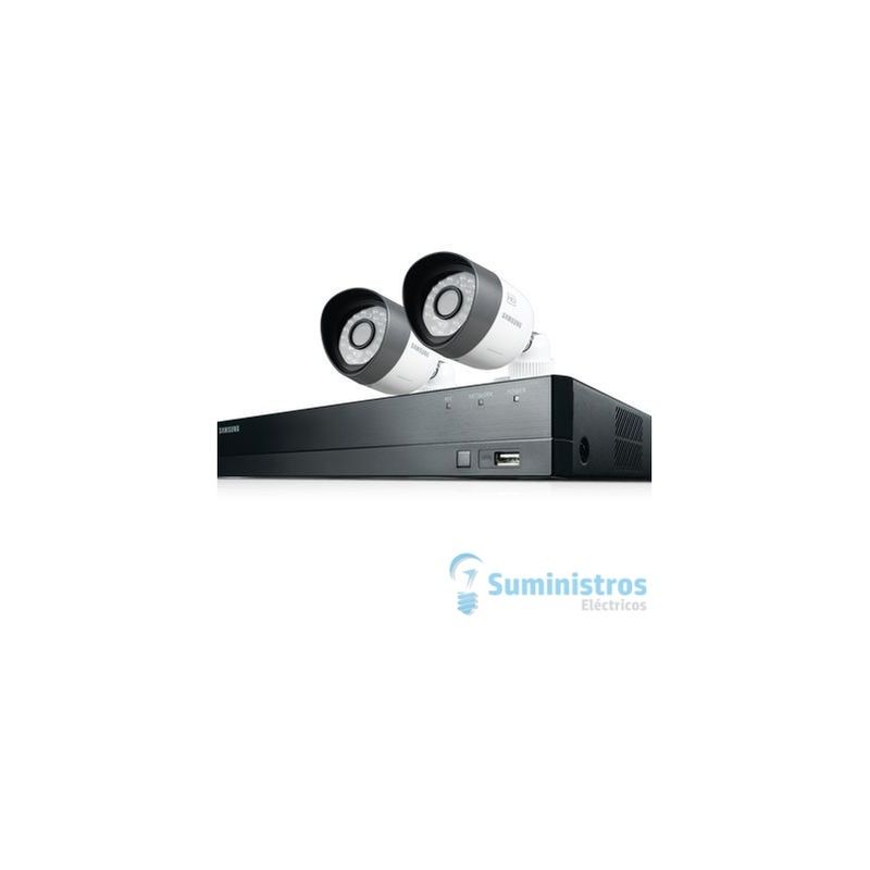 Kit Grabador Samsung 4 Canales + 2 Camaras - TELECTRISA