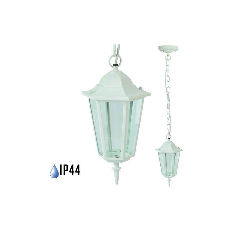 Lámpara colgante para jardín Serie Farolillo Classic IP44 Blanco