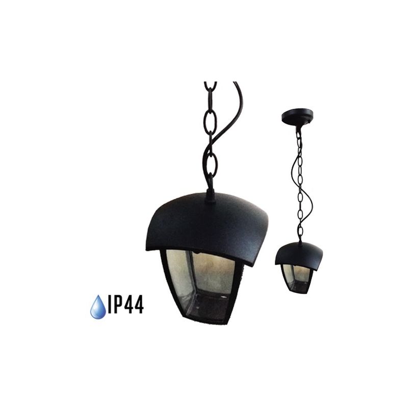 V-tac - Lámpara colgante para jardín Serie Farolillo Classic IP44 Negro