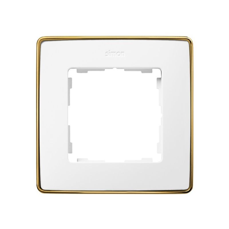 Marco 1 elemento blanco base oro SIMON 82 DETAIL 8201610-245