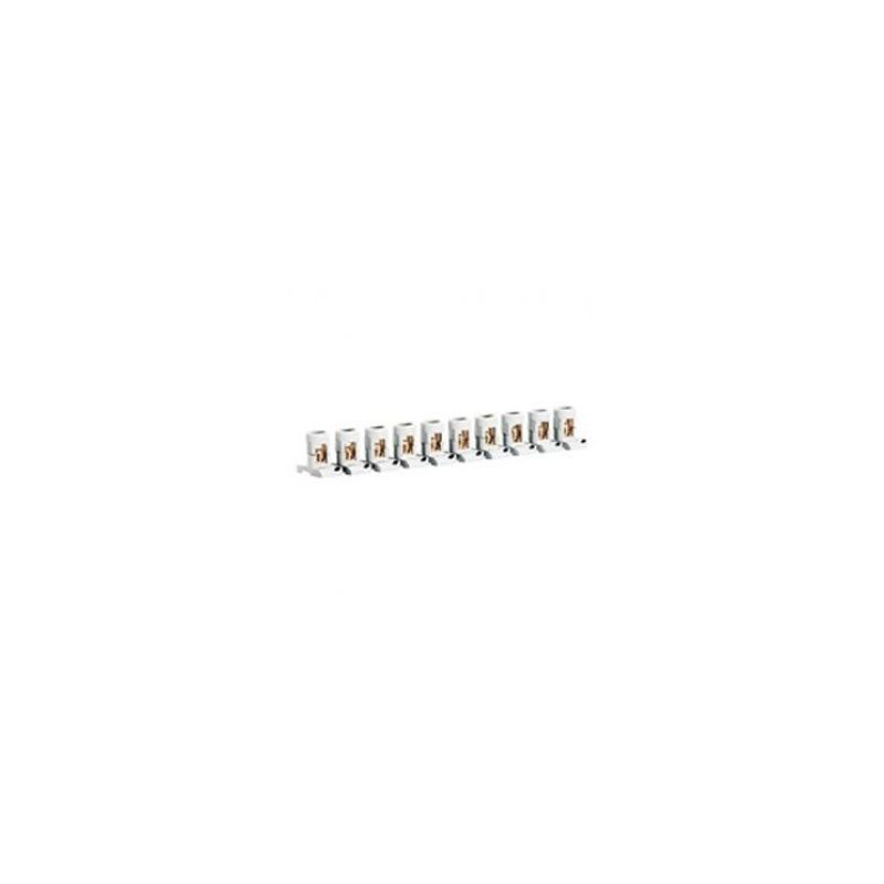 Regleta de paso de 10 bornas separables 2x25mm Legrand 034003
