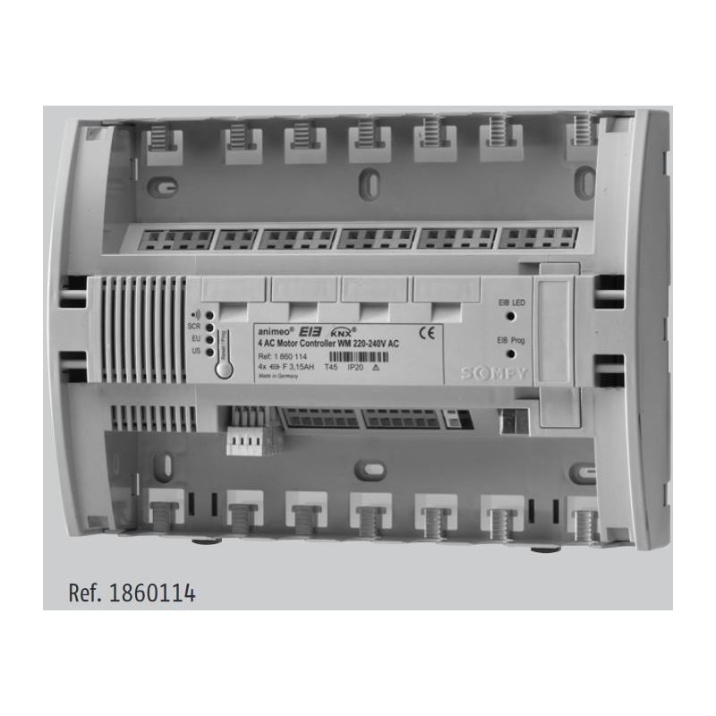 Somfy - 1860114 Controller KNX / EIB 4 AC motores WM / DRM 220-240 V AC