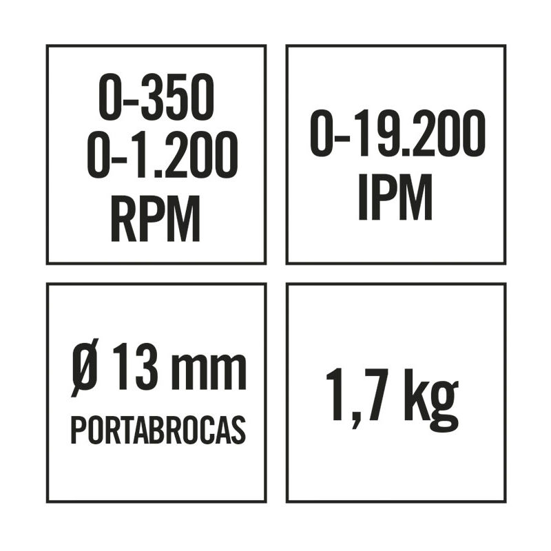 Atornillador Percutor 18V 2 Baterias - RATIO