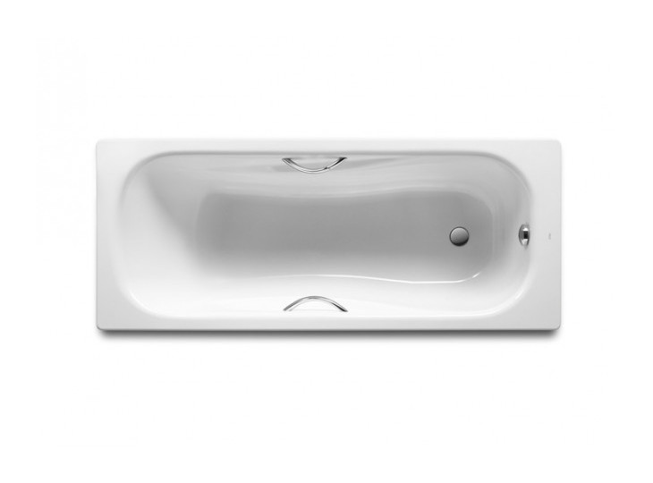 Roca - Bañera Princess 1500x750 CROM Blanco plancha acero