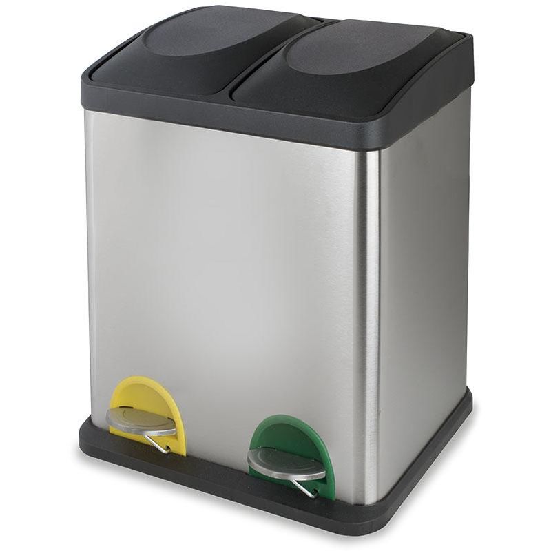 Cubo reciclaje ecológico 34 x 60,5 x 48,5 cm - Habitex
