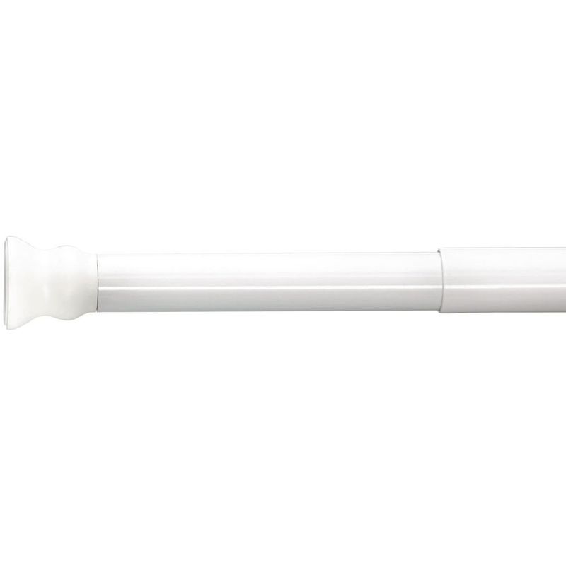 Barra telescópica para cortina de ducha 70-115 cm blanca 55101 - Ridder