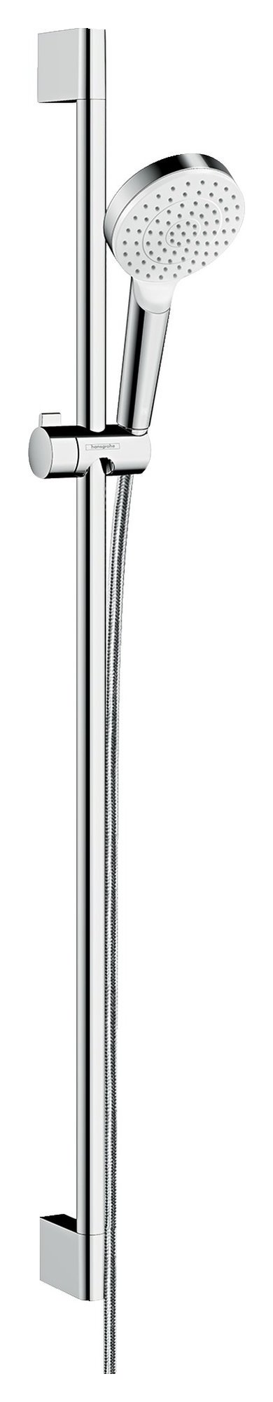 Crometta set de ducha 1jet EcoSmart con barra de ducha 90 cm, 26539400, blanco/cromo - 26539400 - Hansgrohe