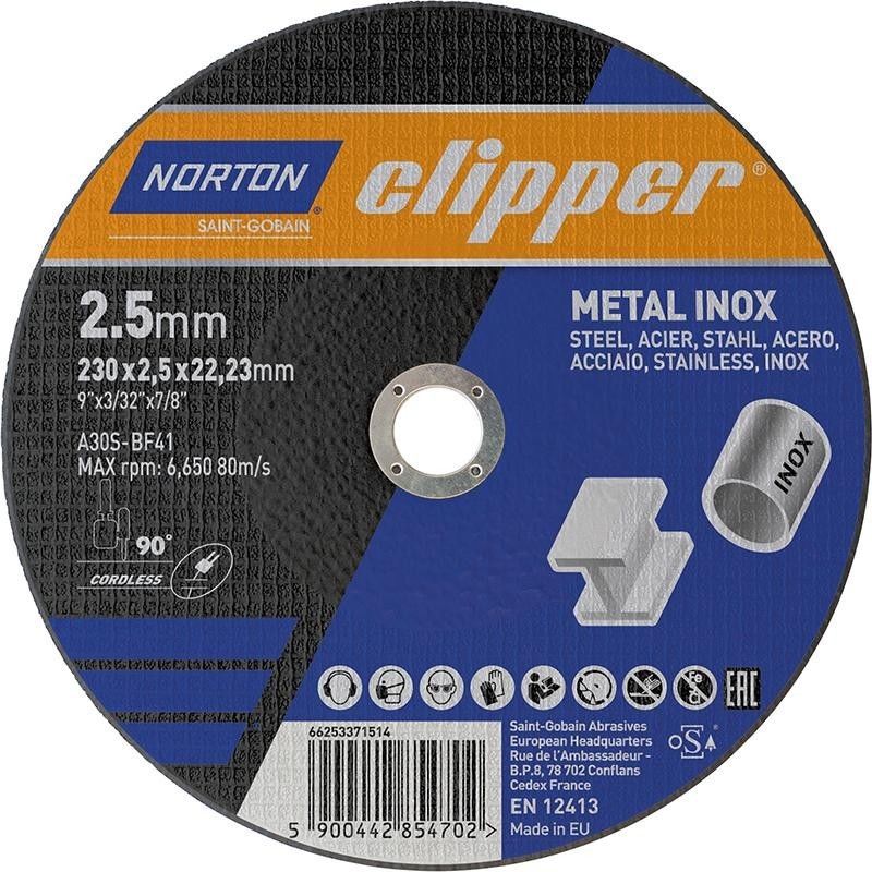 Disco de corte Metal-Inox A30S-230x2.5x22.23mm - NO NAME