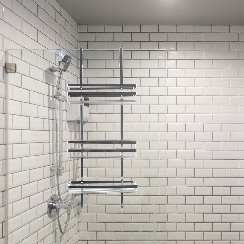 Estantería para baño de acero inoxidable para colgar - repisas para baño, estantería para bañera, estantes 3 estantes - OOBEST
