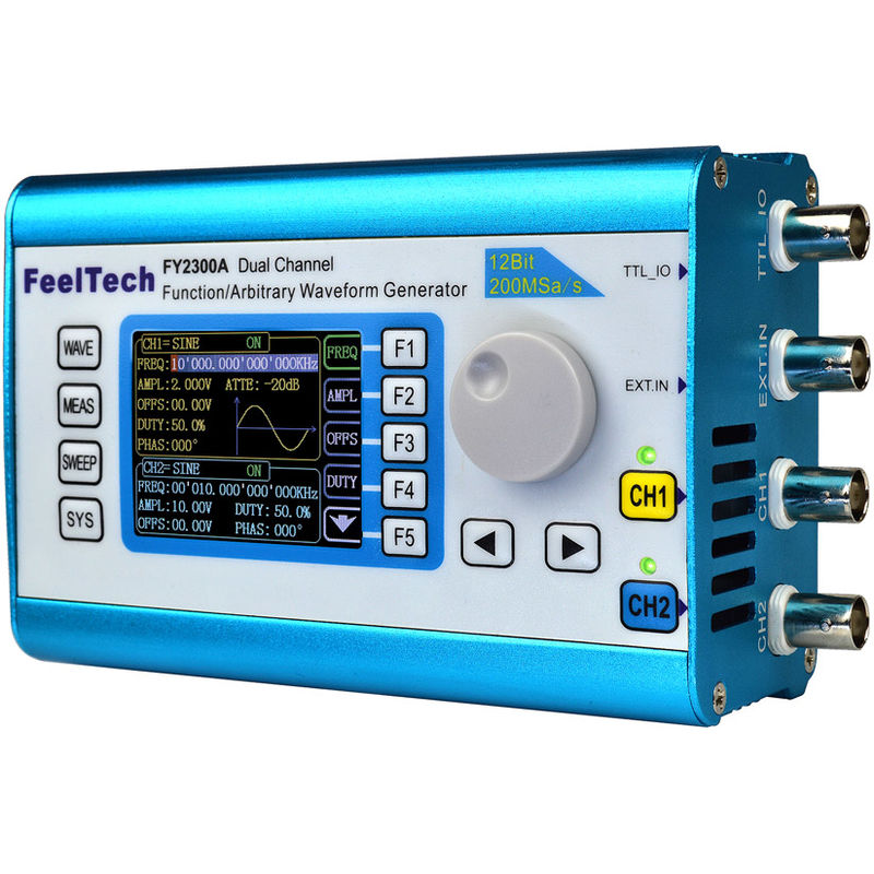 Feeltech - Digital DDS de dos canales Fuente de senal Generador, 12MHz