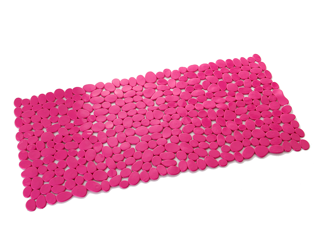 Lolahome - Alfombra de ducha antideslizante rosa de 35x70 cm