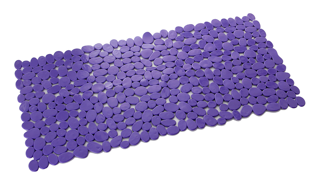 Lolahome - Alfombra de ducha lila antideslizante de 35x70 cm