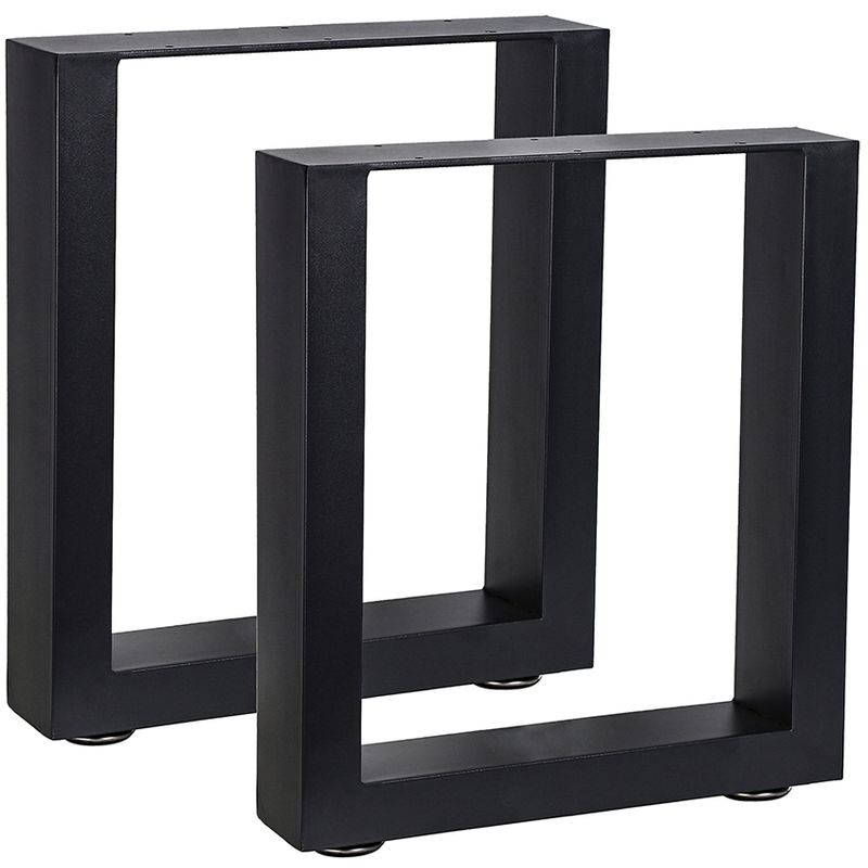 2 unidades pata de mesa columna de soporte Negro 40x43cm pies de base pata de mesa caballete bastidor pies para mesa estructura para mesa