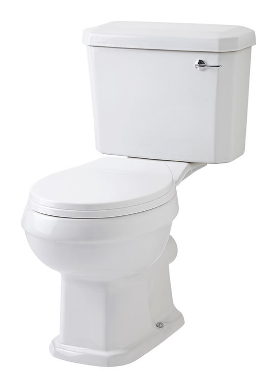 Pack de WC Completo con Inodoro Cisterna con Salida Horizontal y Tapa Tradicional - HUDSON REED
