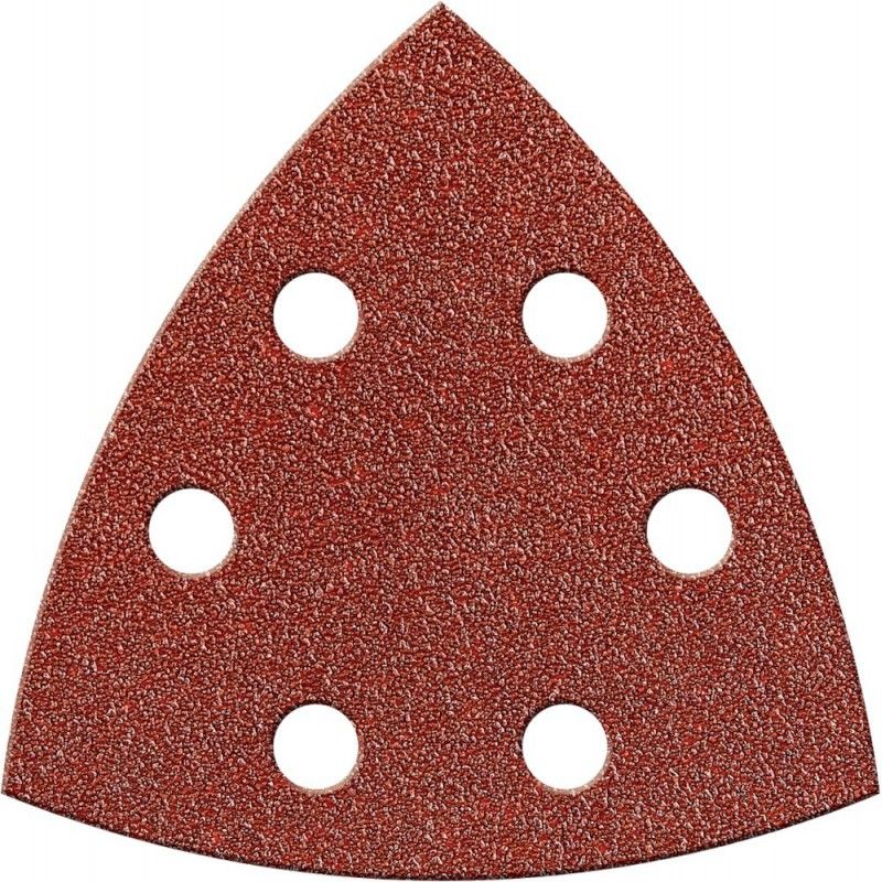 Papel abrasivo triangular Velcro 94mm K120,Kor.,6L. FORTIS