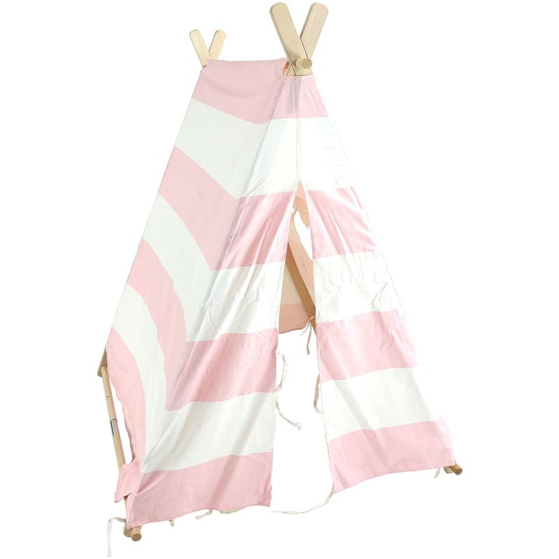 Carpa infantil, carpa infantil, carpa interior para niños, rosa y blanco - MERCATOXL