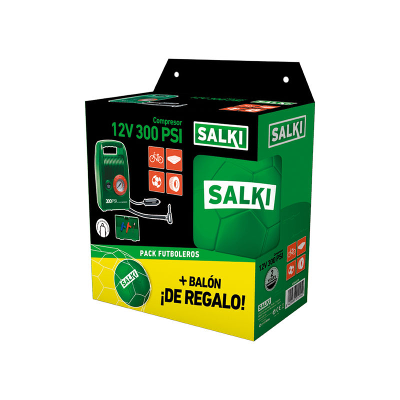 Salki - Compresor mini 8306827/P12V Compact+balón