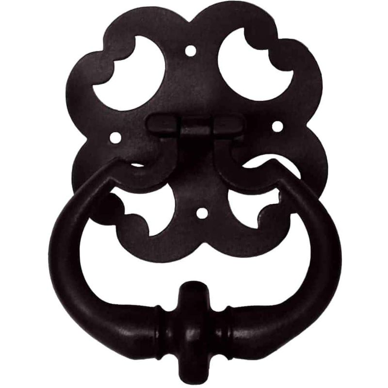 Aldaba de hierro fundido - acabado negro