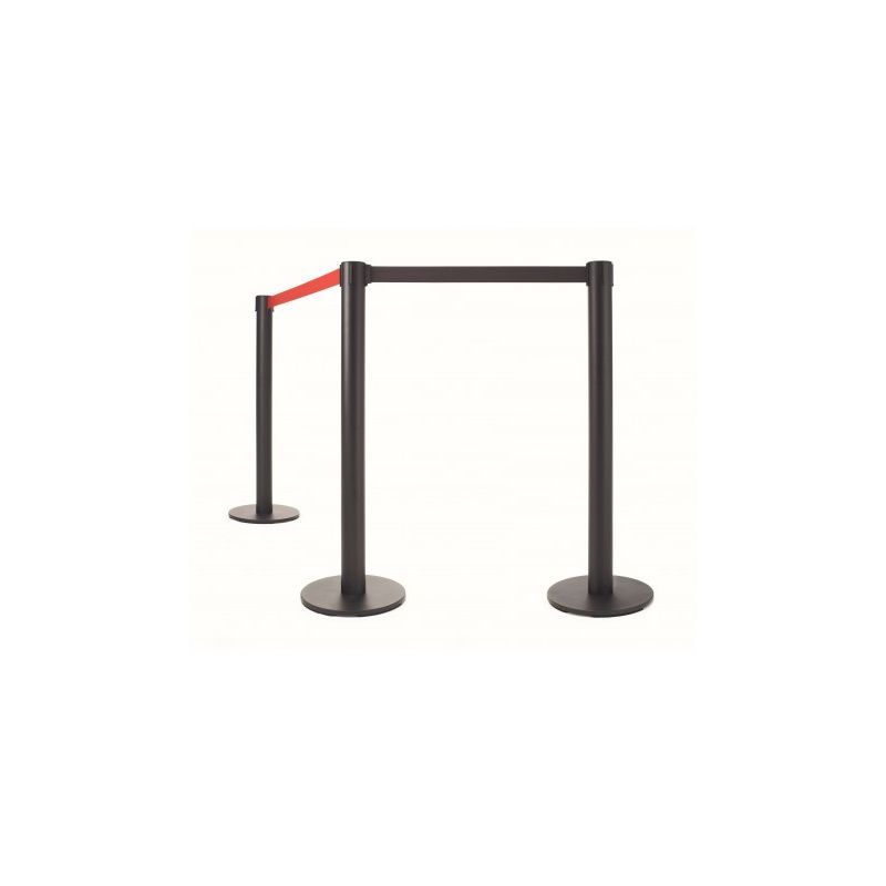 Juego de Postes separador con cinta extensible NEXT mop407012-DESKandSIT-
