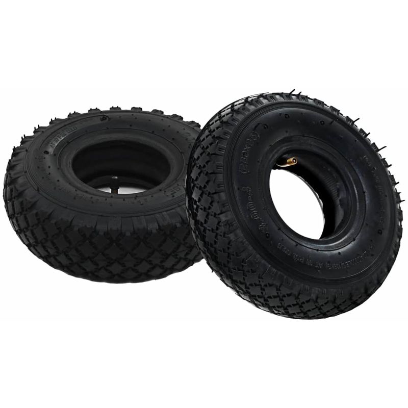 Neumáticos con cámaras internas carretilla 2 uds 3.00-4 260x85 - Hommoo