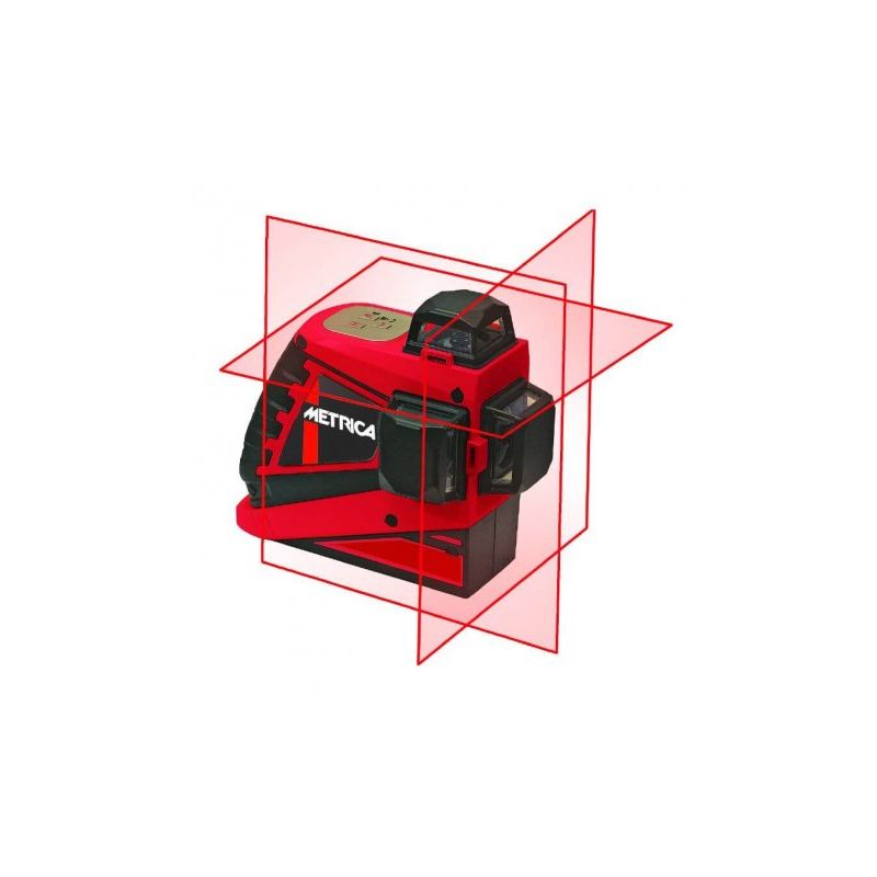 Nivel Láser Autonivelante 3 lineas 360º color rojo Metrica 3D Junior - NO NAME