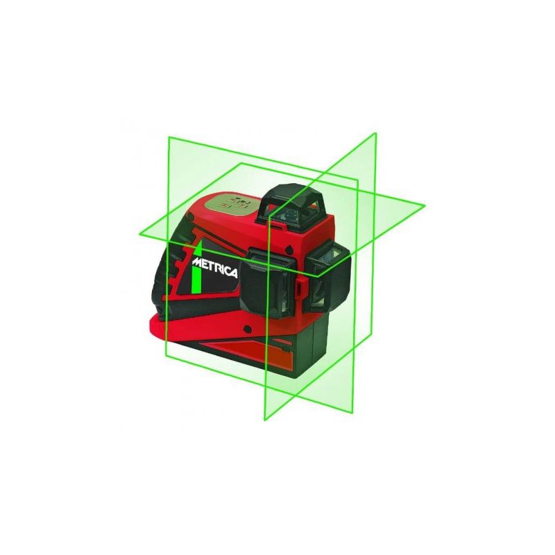 Nivel Láser Autonivelante 3 lineas 360º color verde Metrica 3D Junior - NO NAME