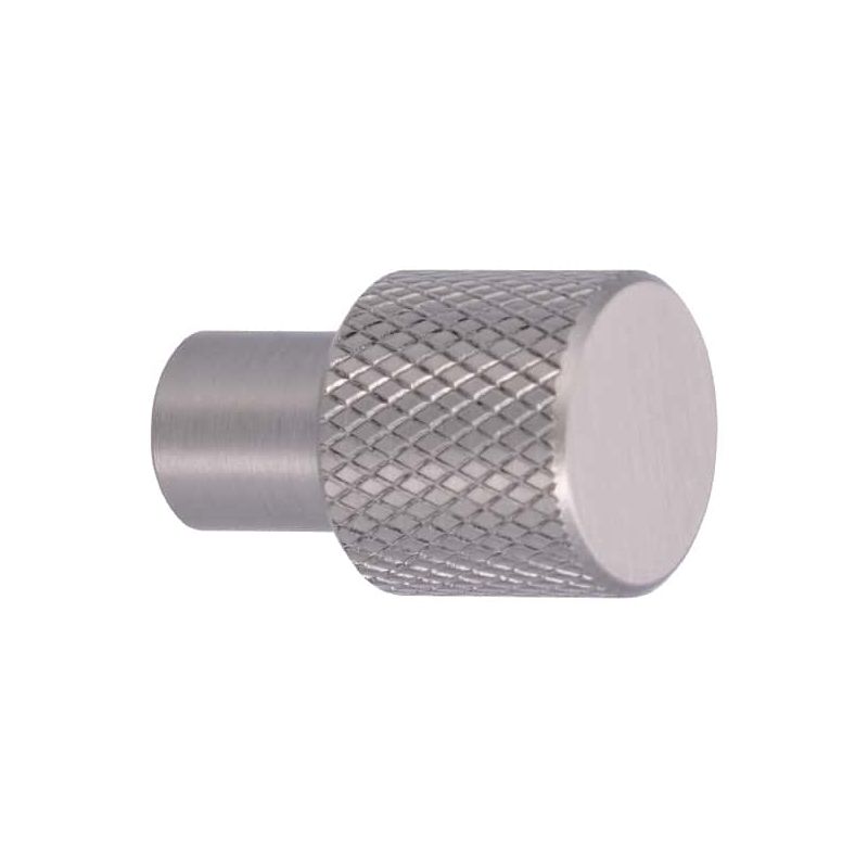 Pomo para muebles SIRO Aluminio - 16 mm - acero inoxidable mate