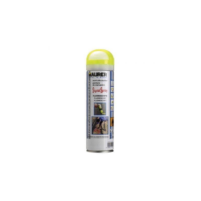 Spray pintura trazador amarillo fluoresce 500 ml.