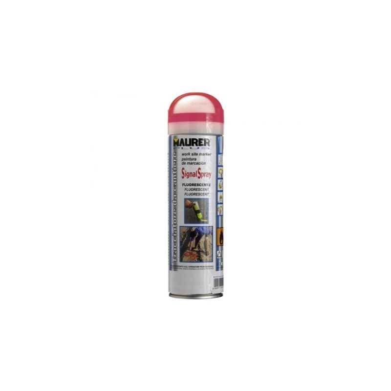 Spray pintura trazador rojo fluorescente 500 ml.