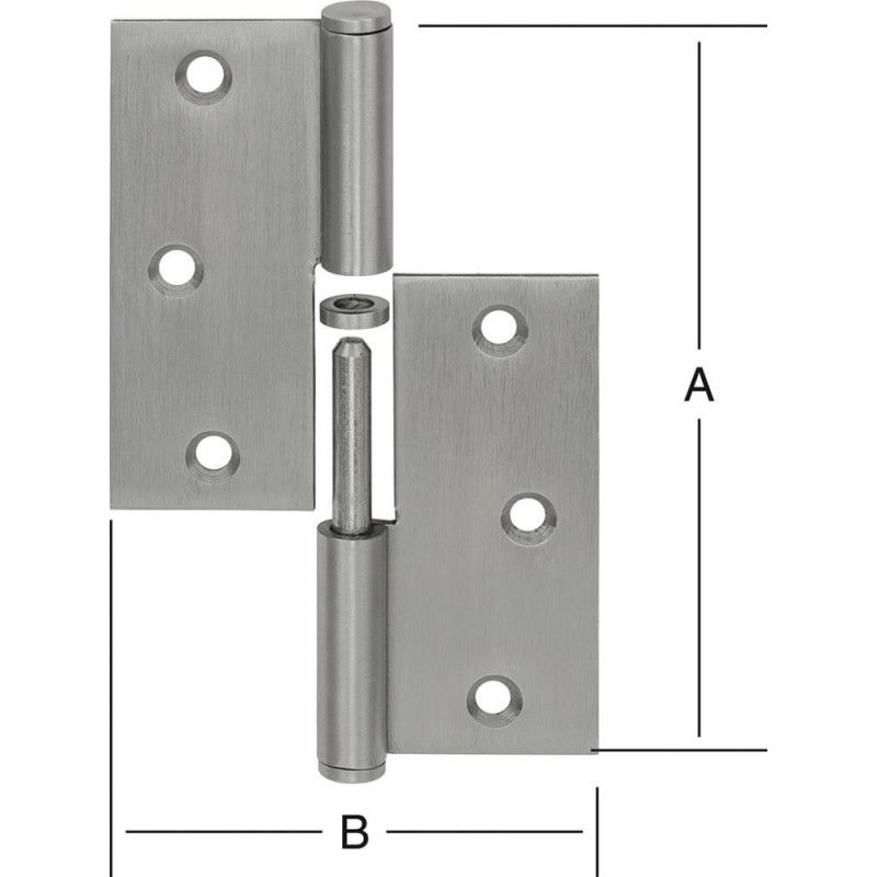 Bisagra 90X90 mm rts. RF