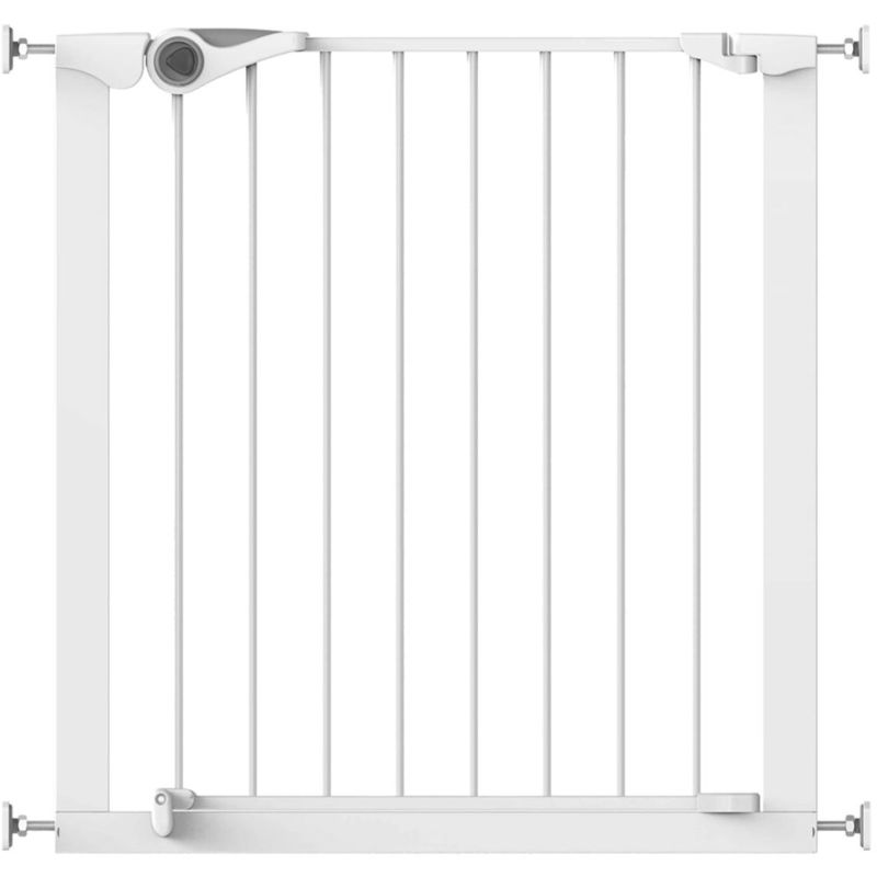 Puerta de seguridad Easy Pressure Fit 75-82 cm metal blanca 93439 - Blanco - Noma