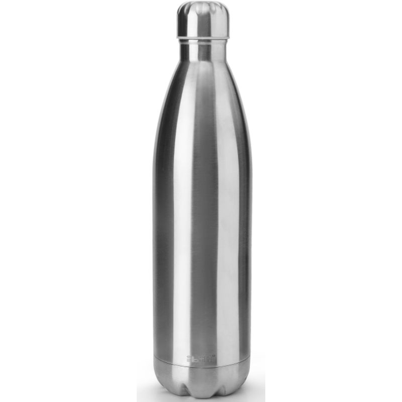 Botella termo de pared doble sin BPA inoxidable 18/10 1 L. Classic (Ibili 758410)