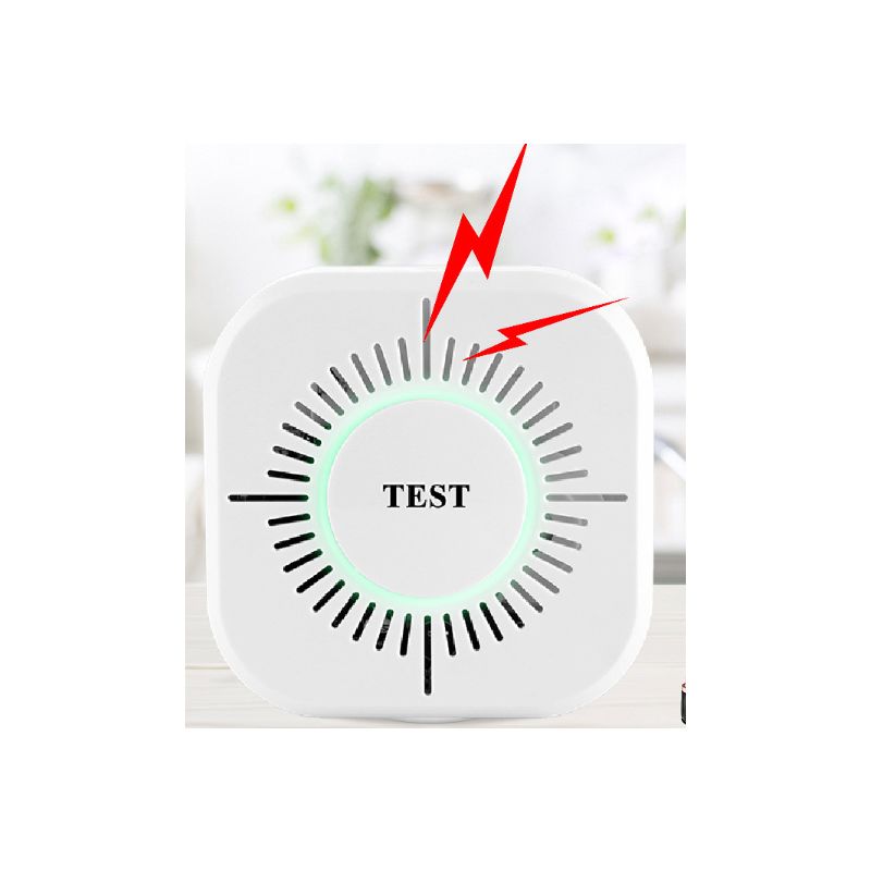 Detector de humo inalámbrico de 433 MHz, sensor inteligente de protección de alarma de seguridad contra incendios para automatización del hogar,