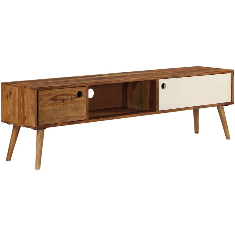 Mueble para TV 140x50x35 cm madera maciza de sheesham - Hommoo